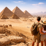 Couple at the Pyramids of Giza - Can You Visit the Pyramids from Sharm El Sheikh? Can You Visit the Pyramids from Sharm El Sheikh
