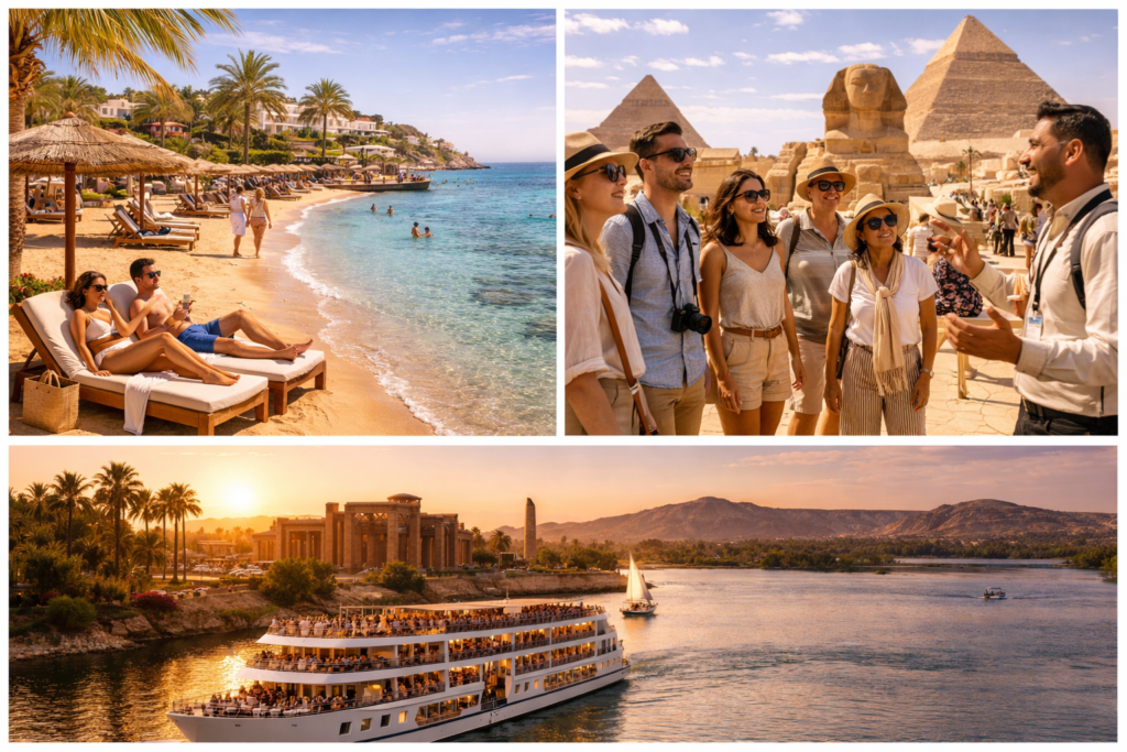 Egyptian getaway highlights beach pyramids Nile - Туры в Египет: как выбрать подходящий пакет отдыха Egyptian getaway highlights beach, pyramids, Nile