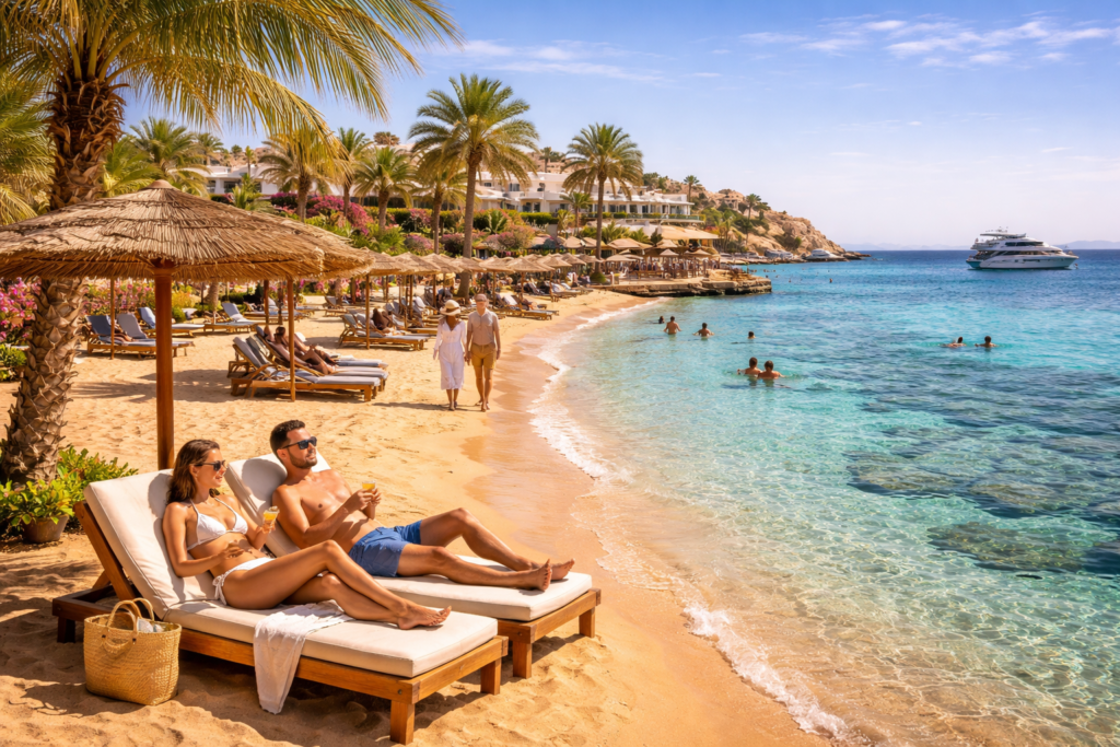 Luxury beach escape on the Red Sea - Туры в Египет: как выбрать подходящий пакет отдыха Пляжные туры