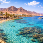 Serene paradise at Sharm El Sheikh - Top Excursions in Sharm El Sheikh Worth Booking Top excursions in Sharm El Sheikh with Red Sea coastline and desert mountains